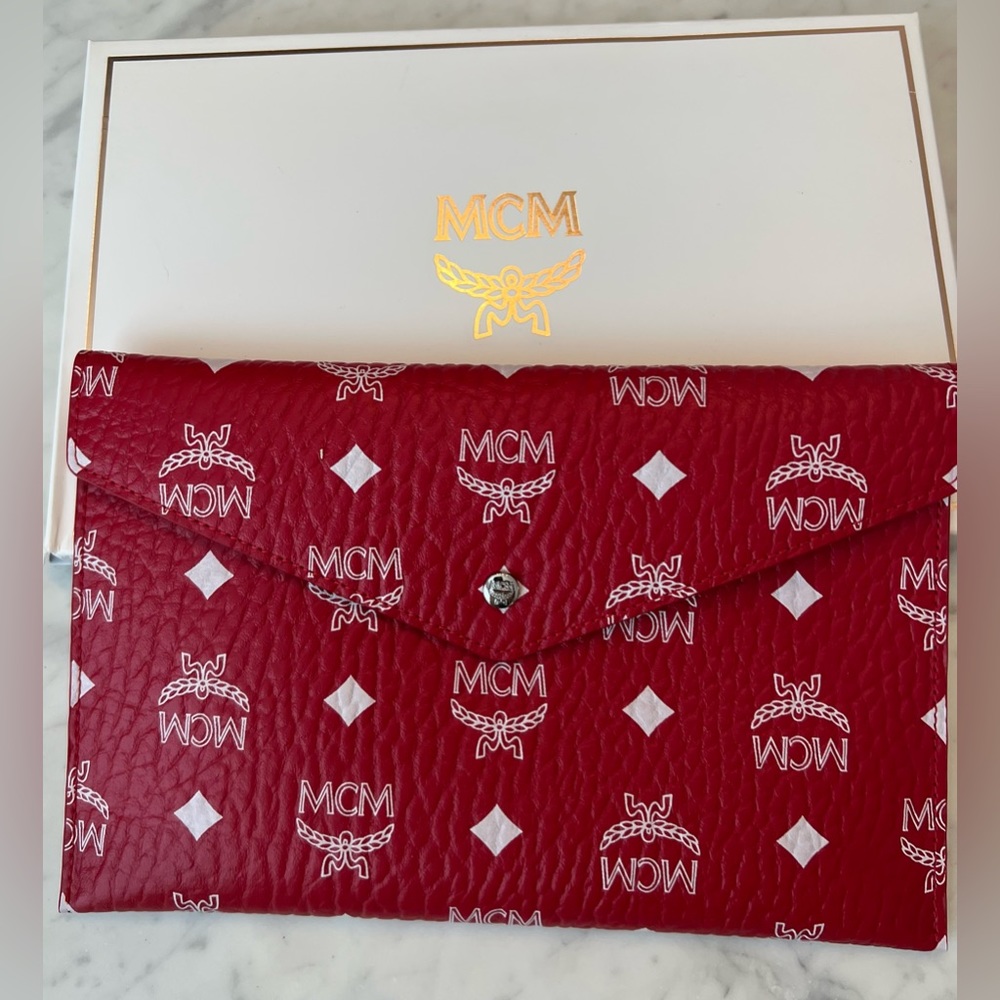 MCM Envelope Clutch New in Box Authentic!